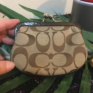 Classic Coach logo Coin Purse Monogram print
